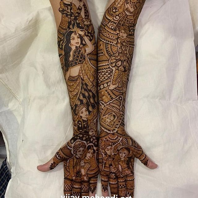 Famous Best bridal Mehandi artist vasantkunj